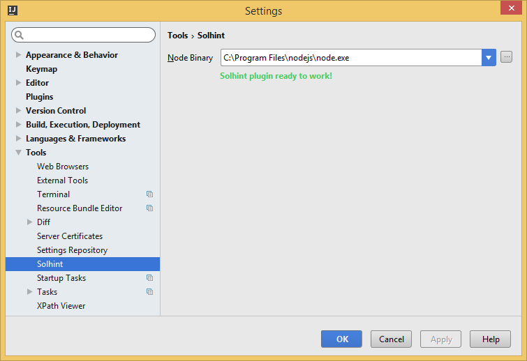 Settings Panel