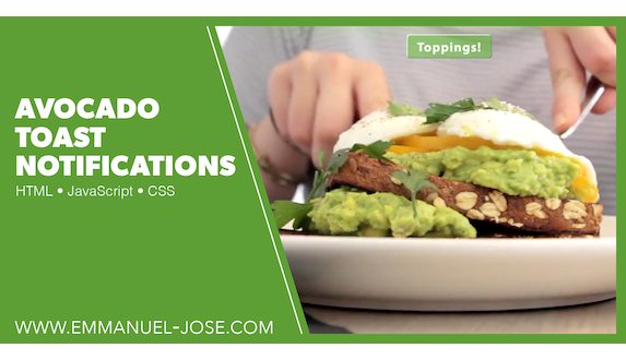 Avocado Toast Notifications. Click to visit.