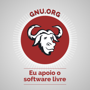 Eu apoio o software livre