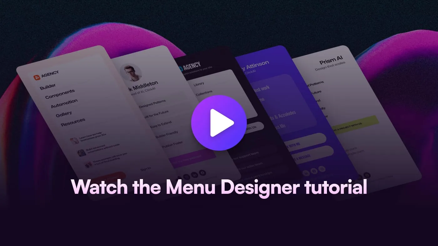 Ollie Menu Designer Tutorial