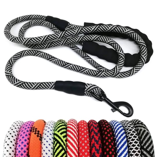 maypaw-heavy-duty-rope-dog-leash-3-4-5-6-7-8-10-12-15-ft-nylon-pet-leash-soft-padded-handle-thick-le-1