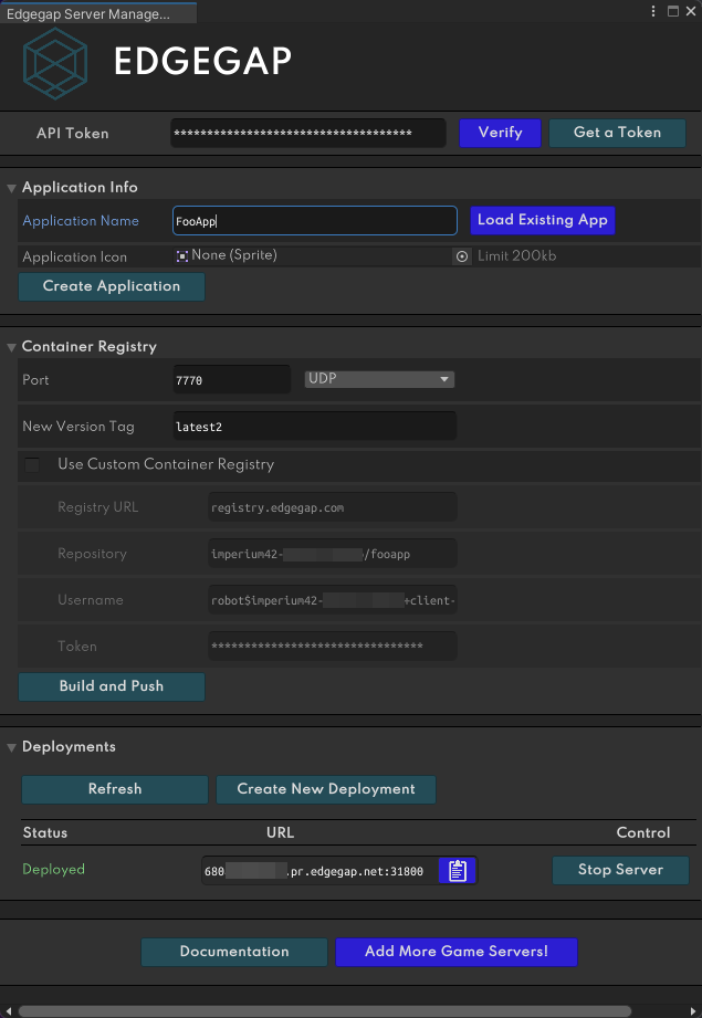 Edgegap Settings Manager