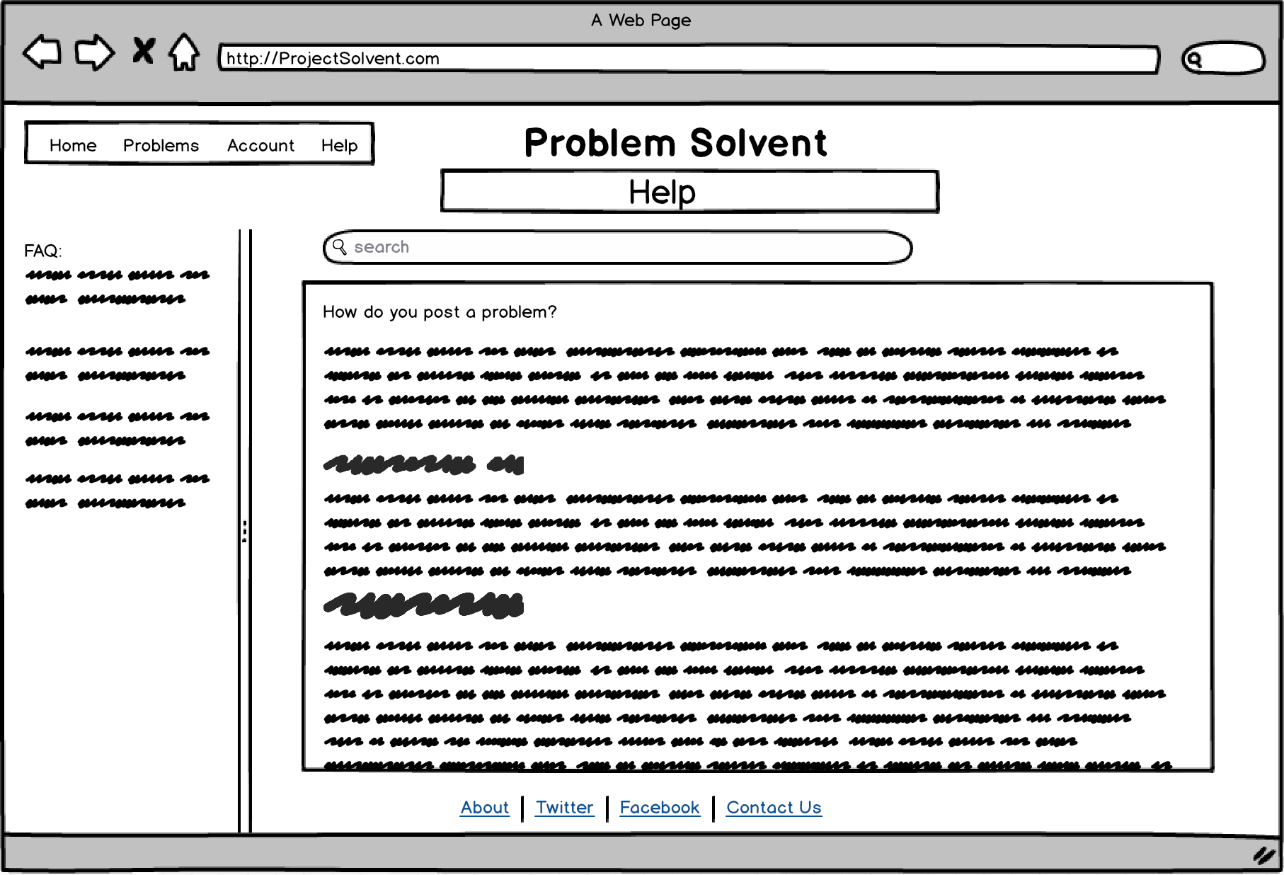 Help page