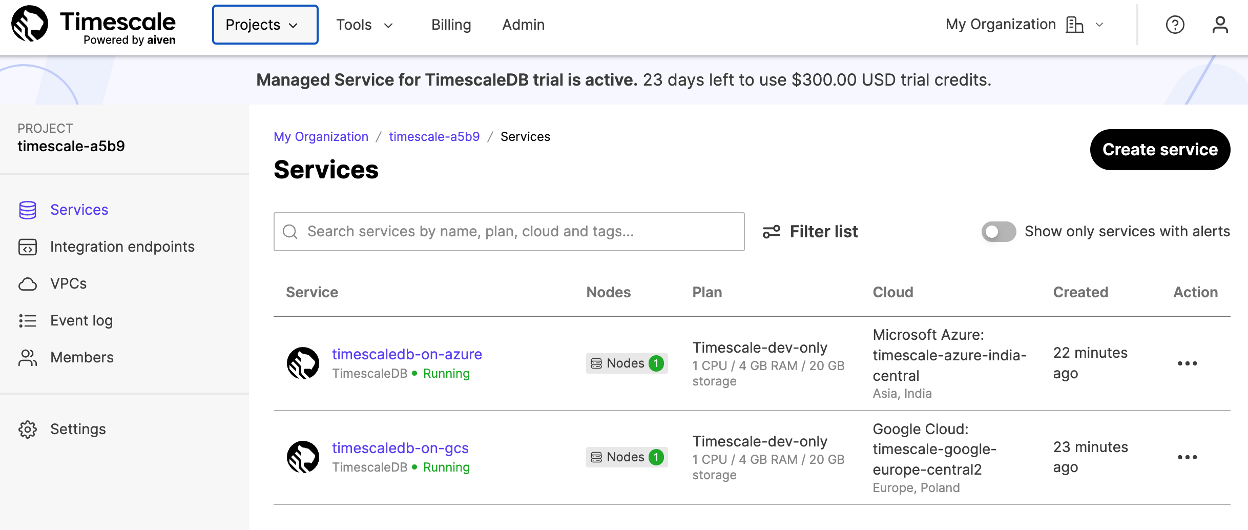 MST services list