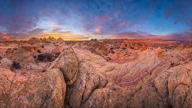 Sandstone rock formations, Vermilion Cliffs National Monument, Arizona (© Yva Momatiuk and John Eastcott/Minden Pictures)