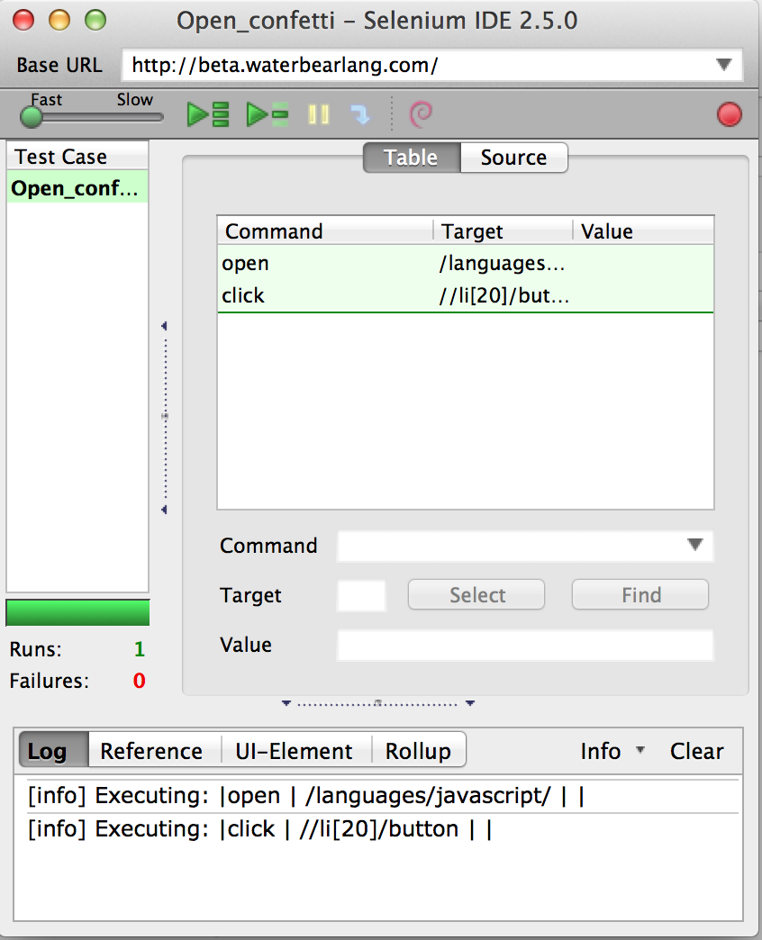 Picture of Selenium IDE