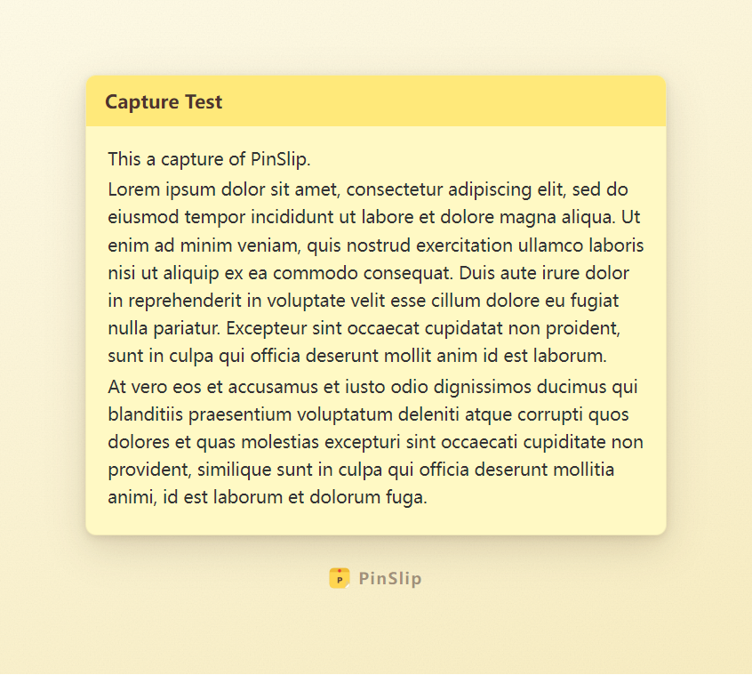 Sample of an exported note image