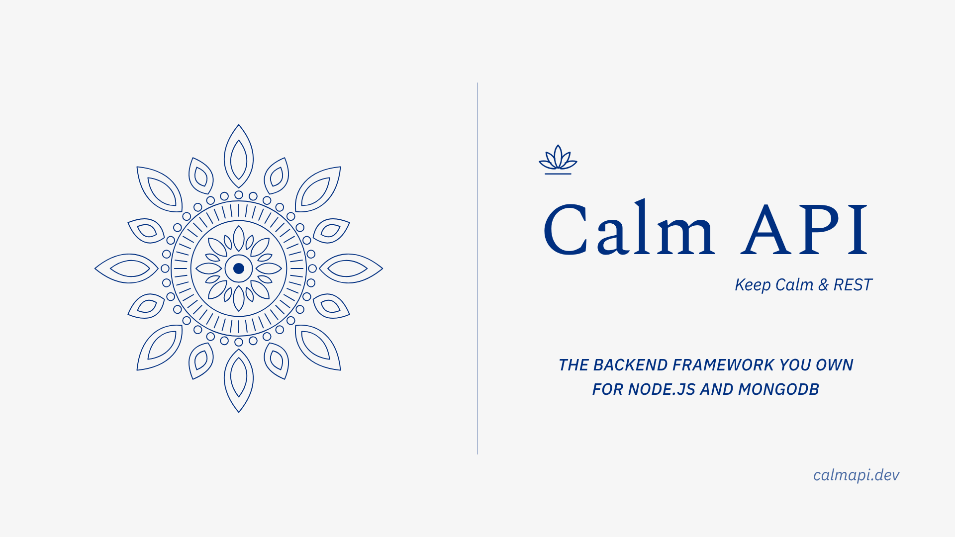 Calm API: Keep Calm & REST. The backend framework you own, for Node.js and MongoDB