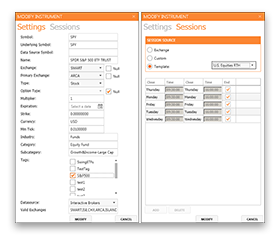 Instrument Metadata