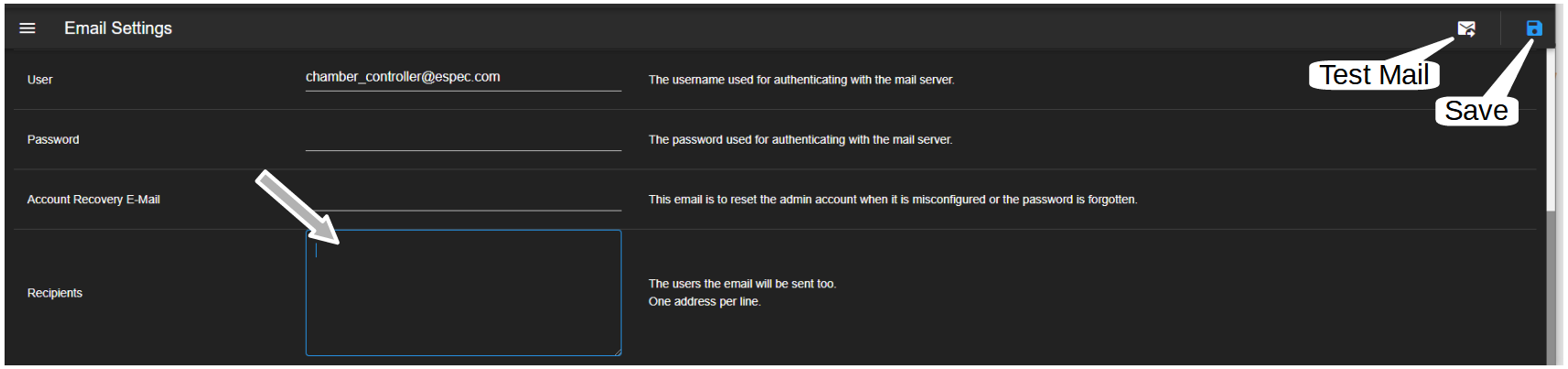 Setting up email alert for single or multiple recipients