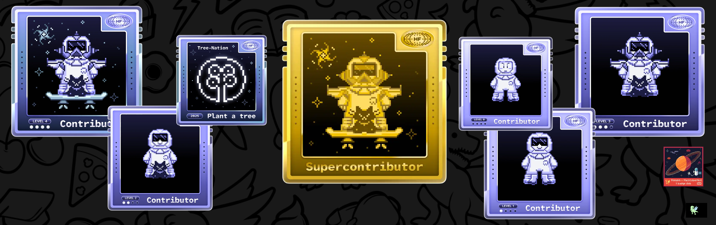 An image of @isharavithanage's Holopin badges, which is a link to view their full Holopin profile