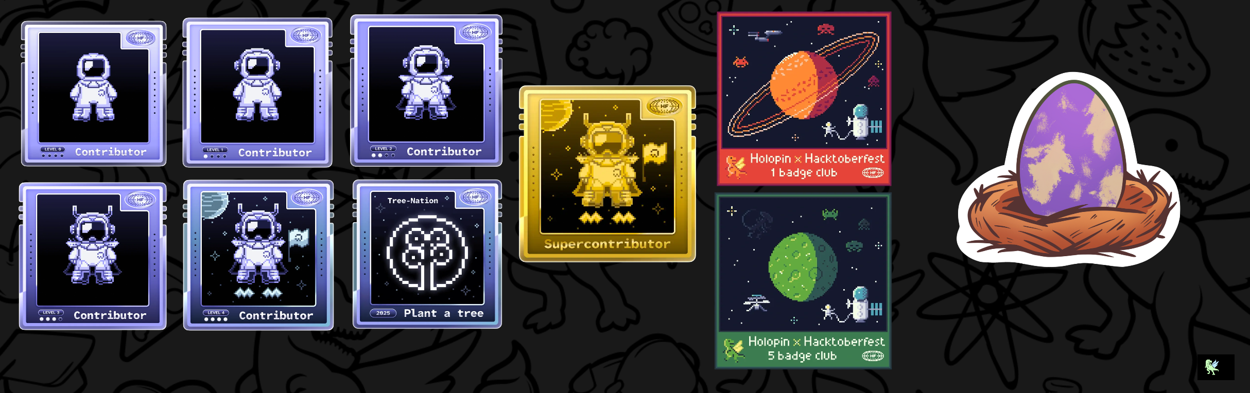 An image of @rabindranathchanda's Holopin badges, which is a link to view their full Holopin profile