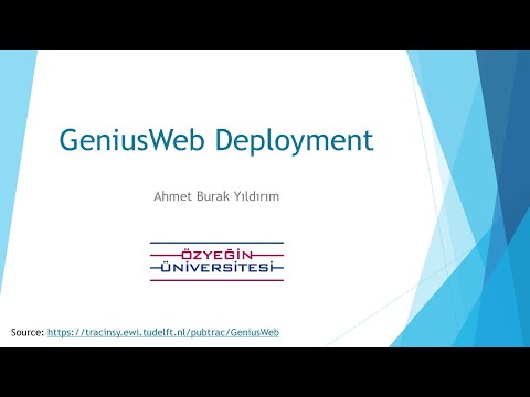 GeniusWeb Deployment I