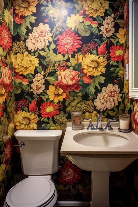 Floral Bathroom