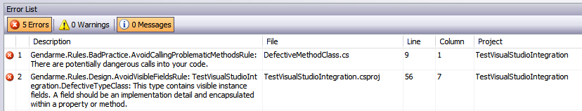 Visual Studio screenshot