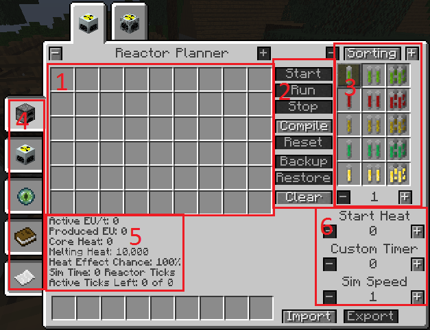 Reactor Planner GUI