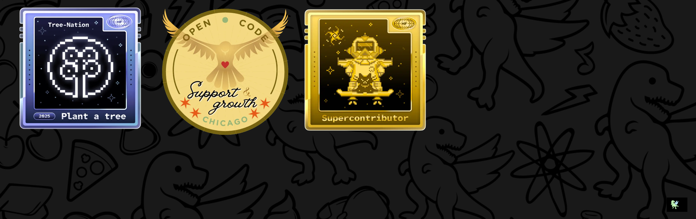 An image of @rmbarley's Holopin badges, which is a link to view their full Holopin profile