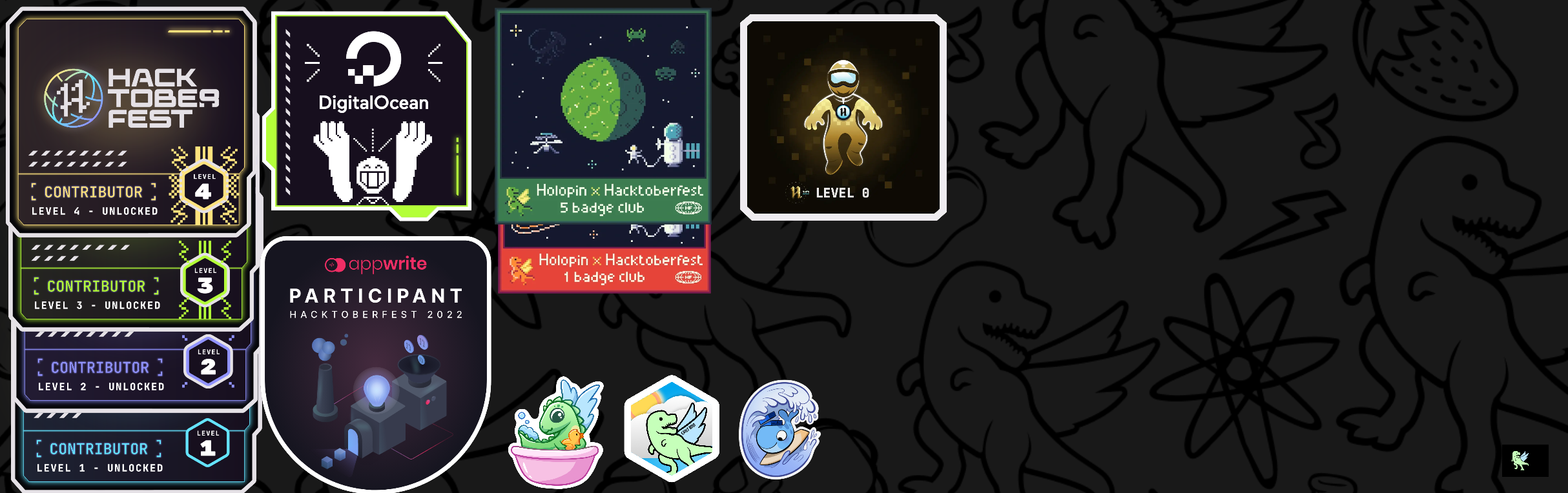 @elvind's Holopin board