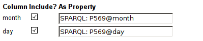 (the reconciliation parameters: P569@month and P569@day)