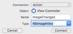 Adding the imageView action.