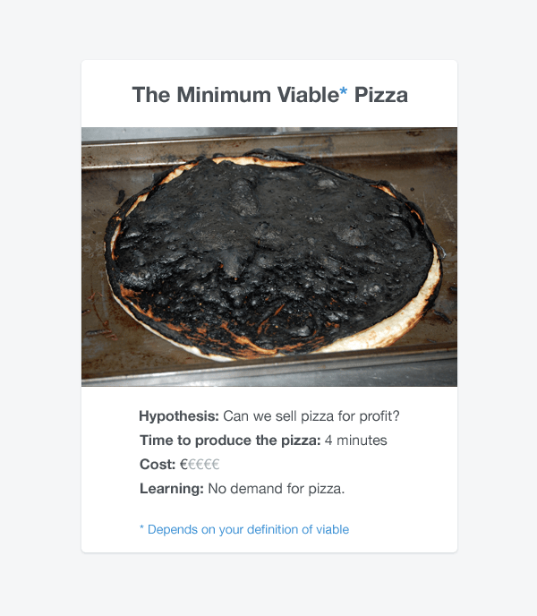 Minimum Viable Pizza