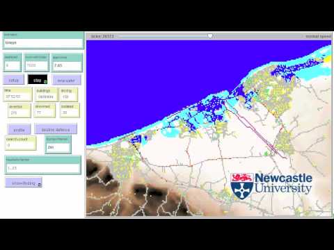 An agent based model of flood evacuation