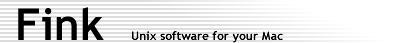 Fink Logo - "Unix software for your Mac"