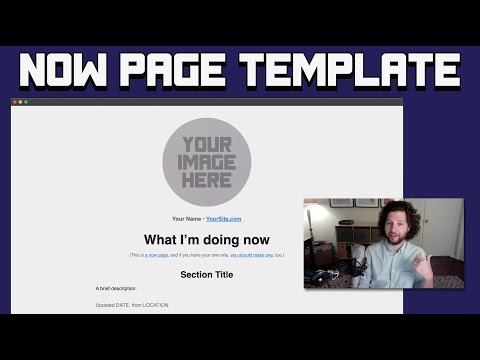 Now Page Template | Introduction & Tutorial | Open Source HTML Page