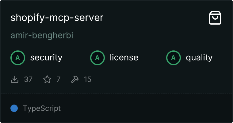 Shopify Server MCP server