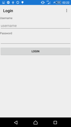 login page android image