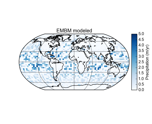 EMBM precipitation map