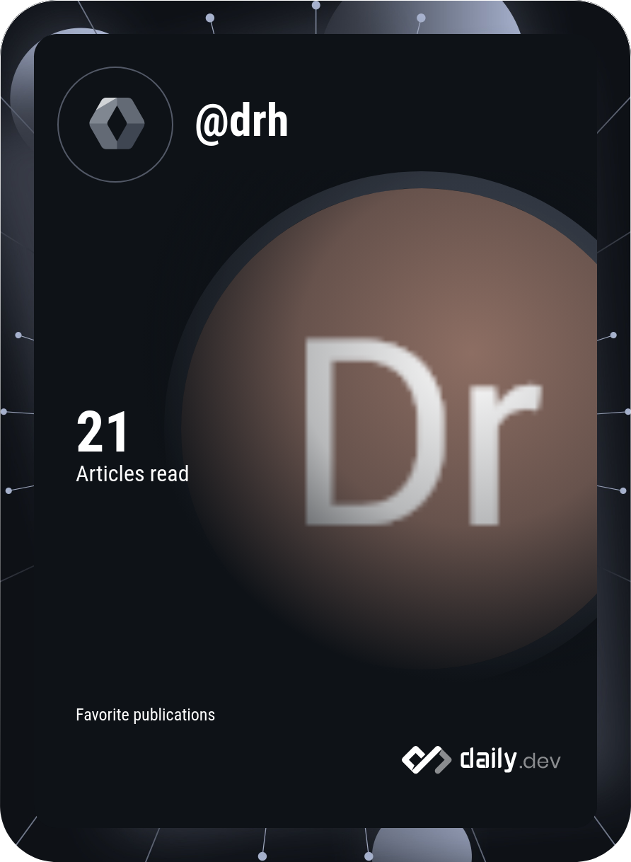 Dr H's Dev Card