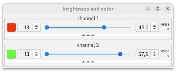 brighntess dialog collapsed