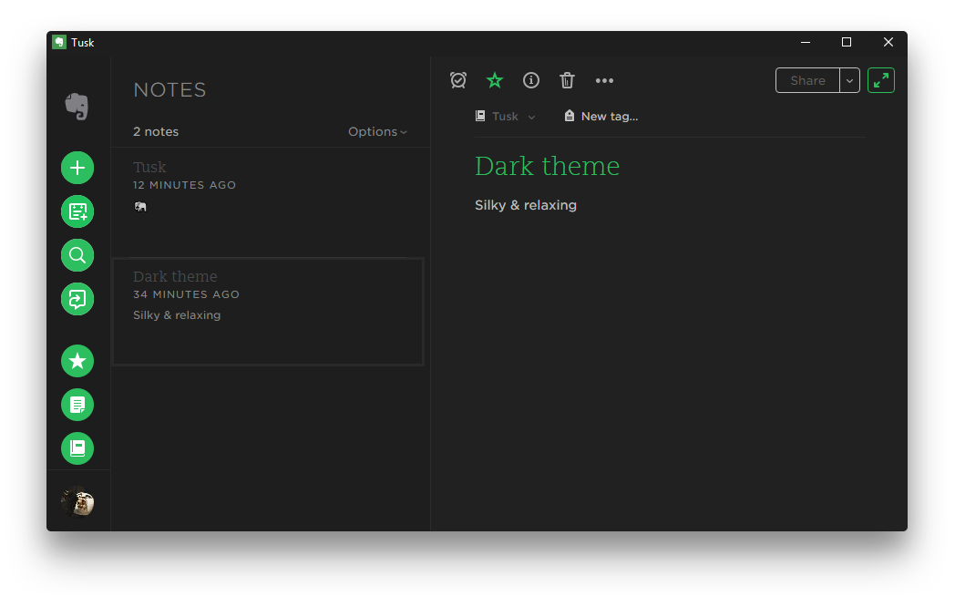 Tusk Dark Theme