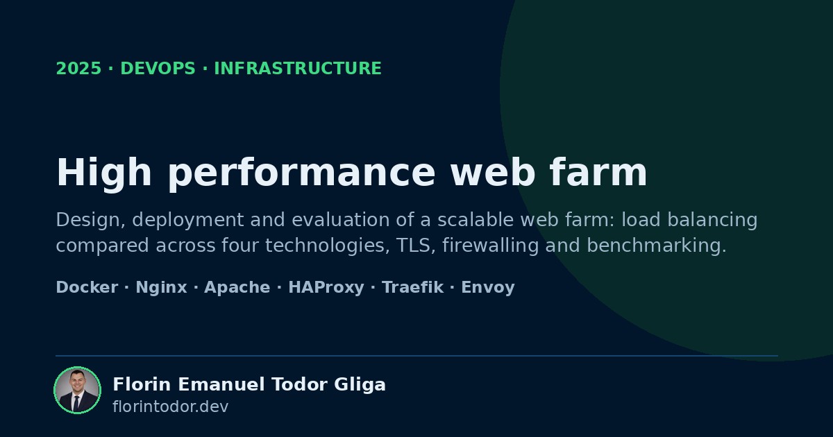High performance web farm