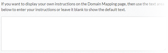 Domain Mapping - Optional Instructions