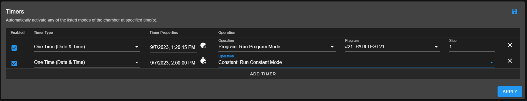 Setting additional one-shot timer after the first