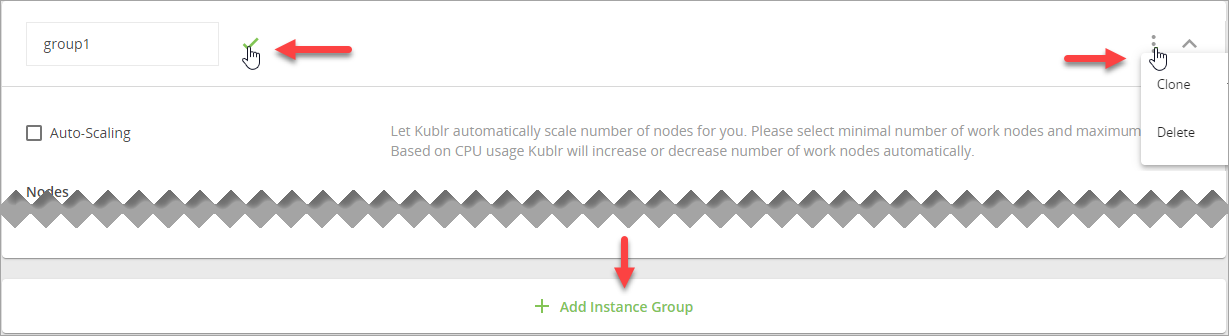 Instance Group-Operations