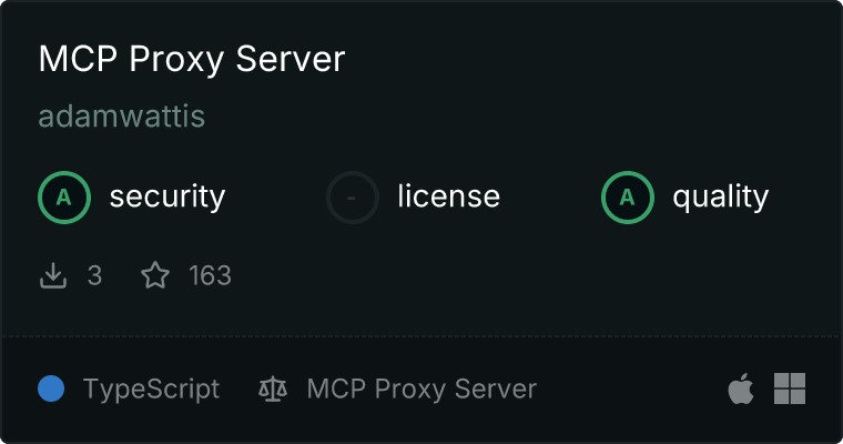 Proxy Server MCP server