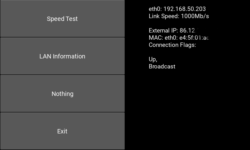 LAN Information example