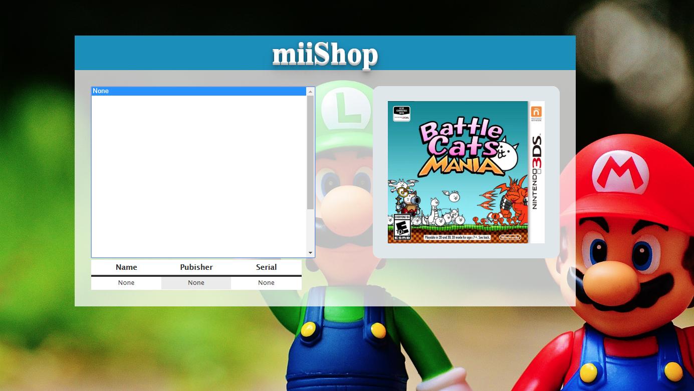 miiShop v0.2.5 - Box Art and Game Info!