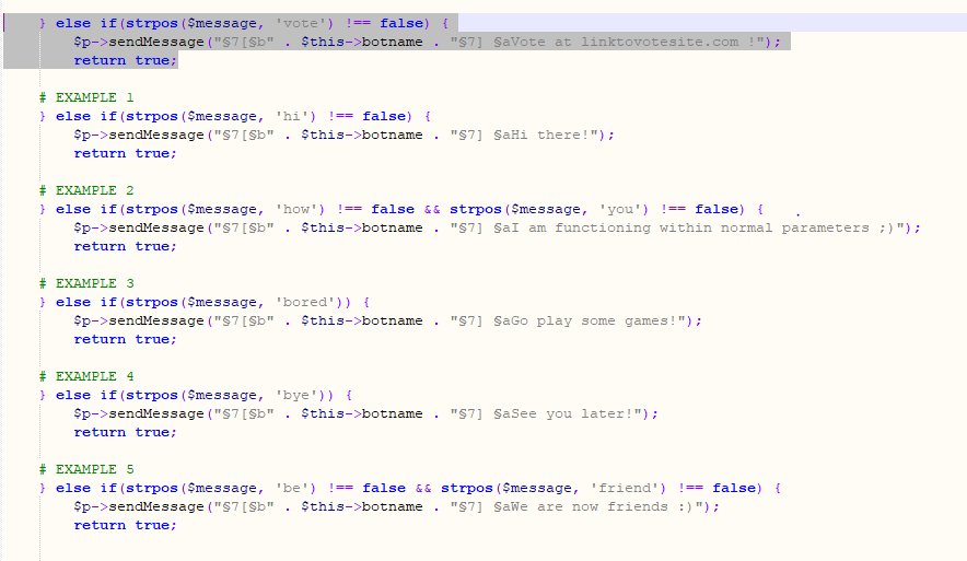 GitHub - MCCStudios/Chat-bot: A Customizable ChatBot plugin for PMMP ...