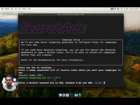 Setting up Apple Search Ads Advanced Campaigns using the Search Ads CLI