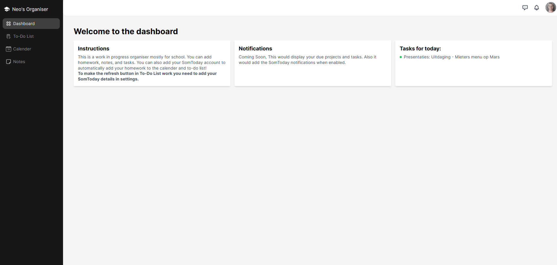Github neotr neos organiser neo s organiser is a comprehensive web