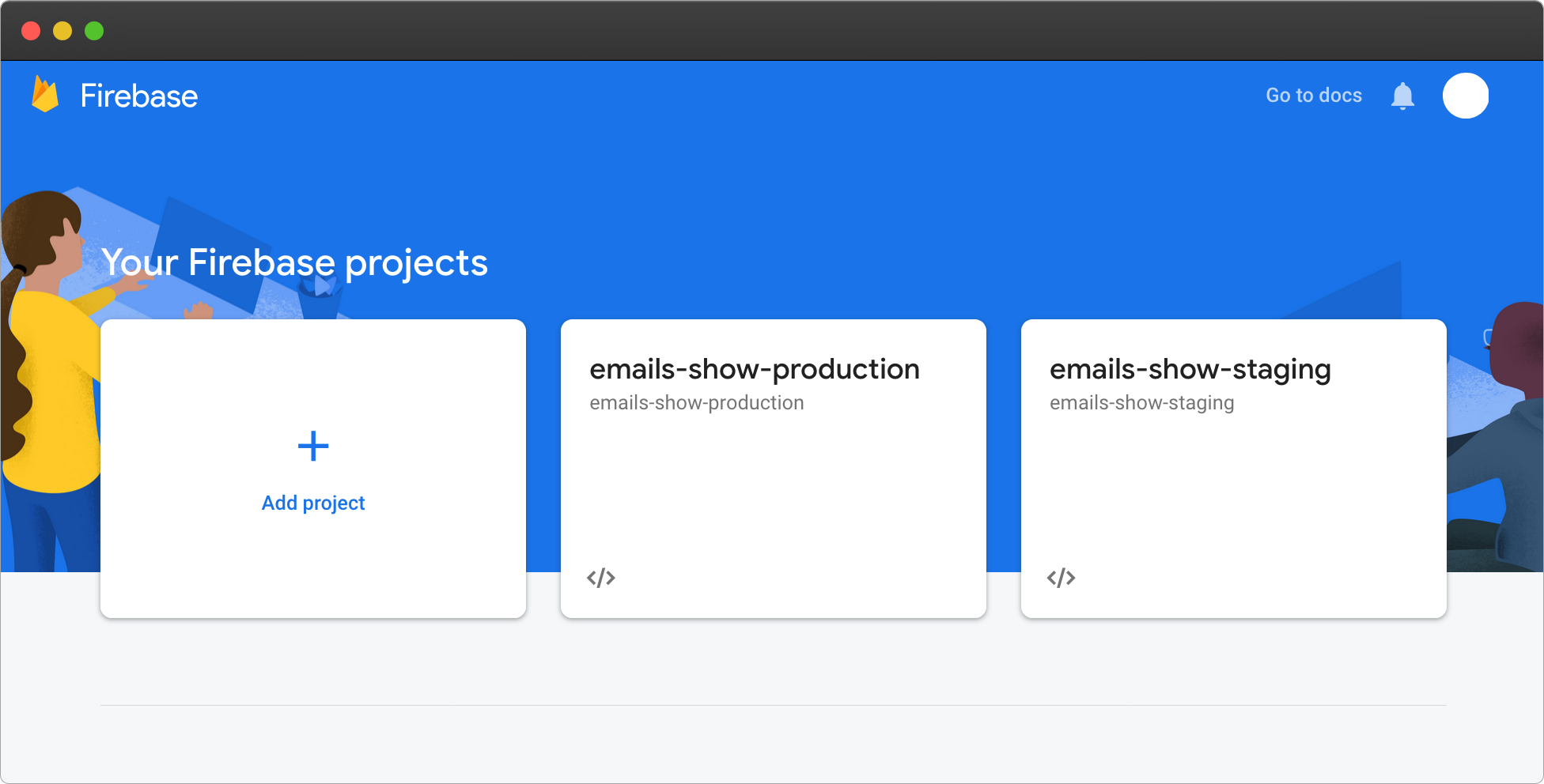 Firebase – 2 projects