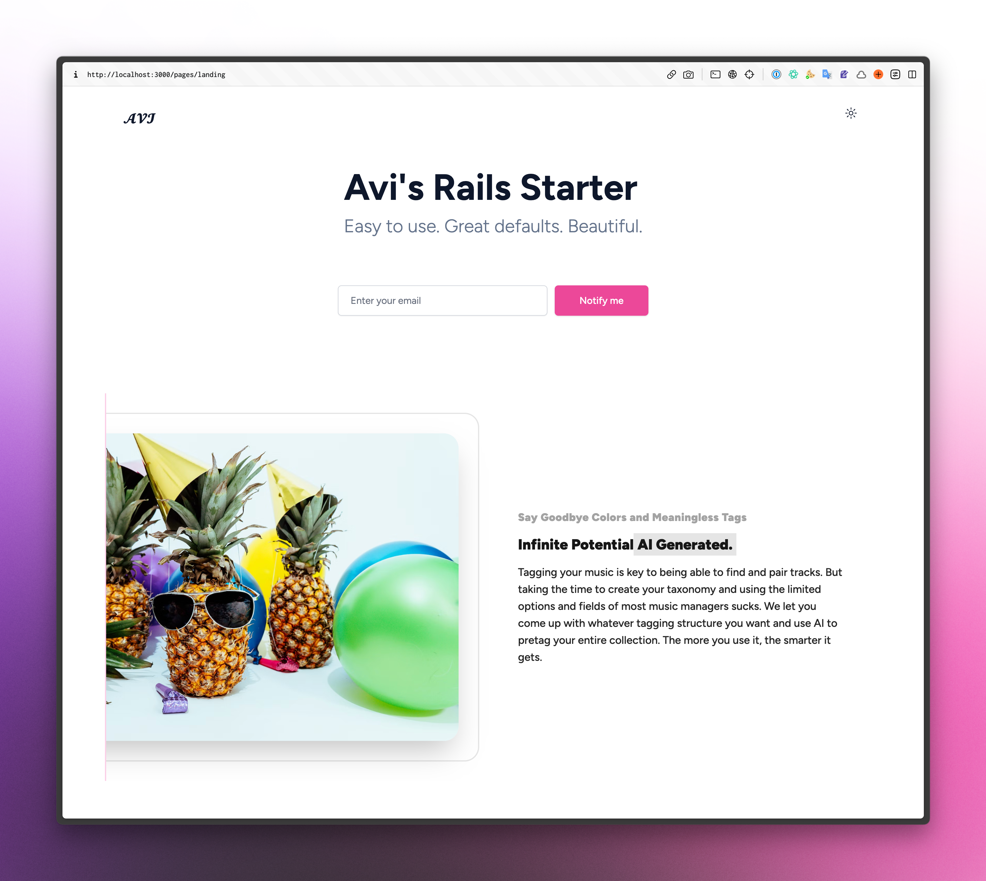 Landing Page