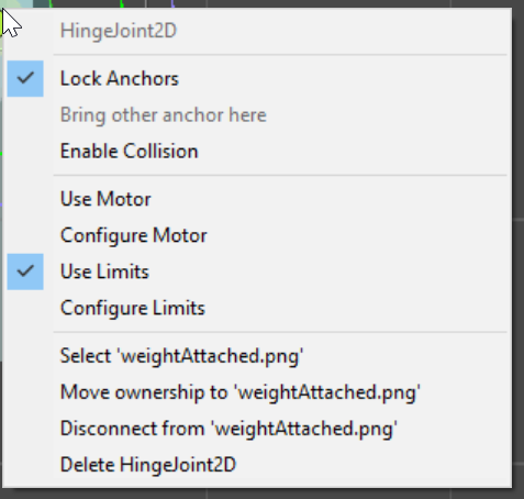 Context menu