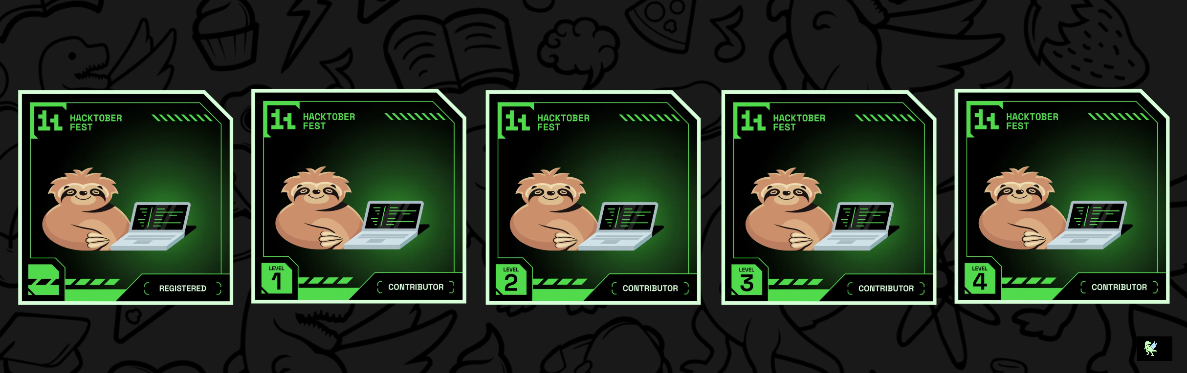 An image of @mahendra_4919's Holopin badges, which is a link to view their full Holopin profile