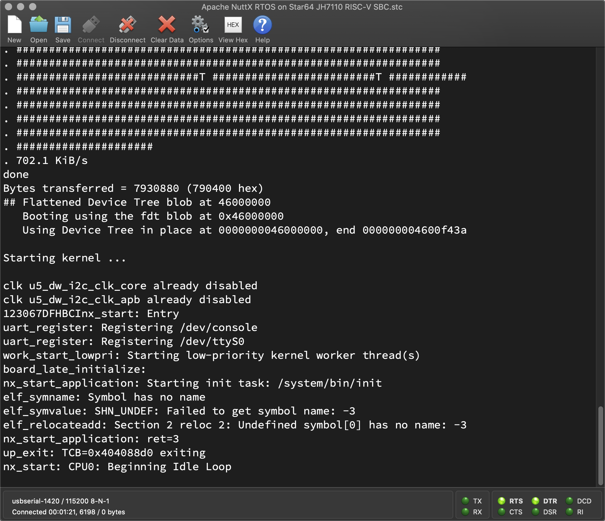 NuttX Star64 with Initial RAM Disk