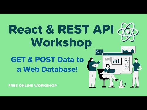 React & REST API: GET & POST to a Web Database! - September Workshop YouTube Thumbnail